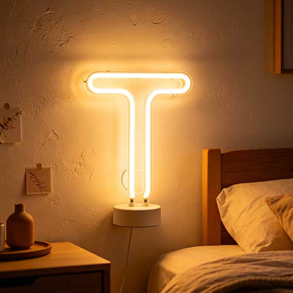 neon signreal bedroom wall 40cm