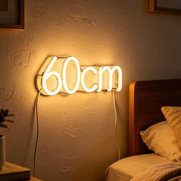 neon signreal bedroom wall 60cm