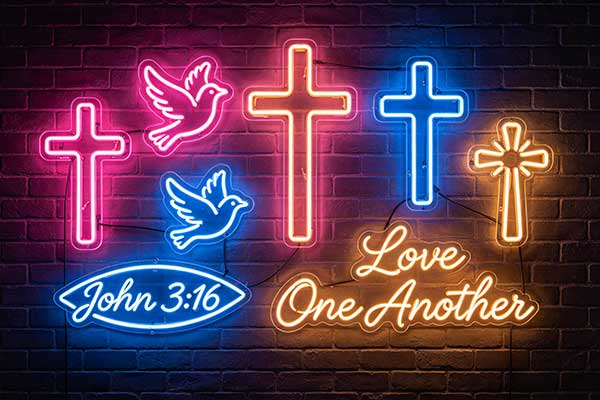 Church & Religious Neon Signs: Crosses, Verses & Symbols