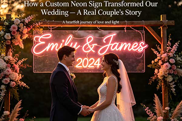 How a Custom Neon Sign Transformed Our Wedding — A Real Couple’s Story