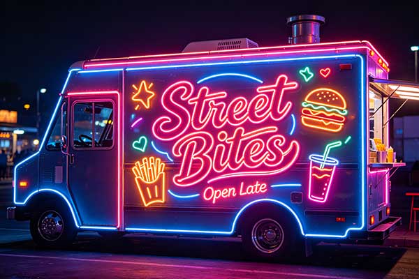 Food Truck Neon Signs: Stand Out on Every Corner