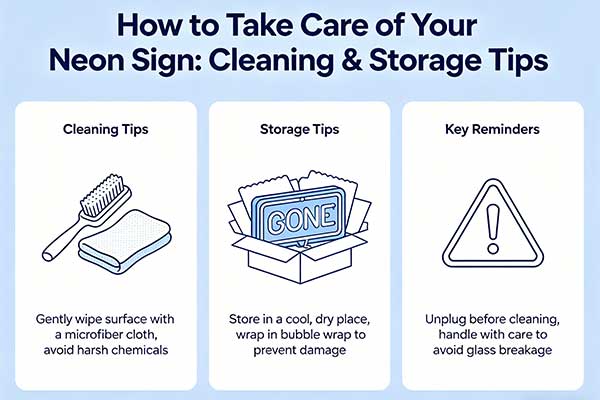 How to Take Care of Your Neon Sign: Cleaning & Storage Tips