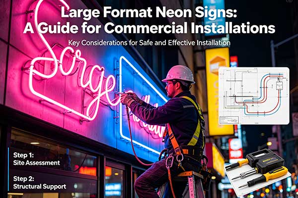 Large Format Neon Signs: A Guide for Commercial Installations