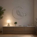 Lazy Cat on the Moon LED Neon Sign – Bedroom Wall 2