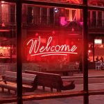 LED Neon “Welcome” Sign for Storefront Window Glass 3