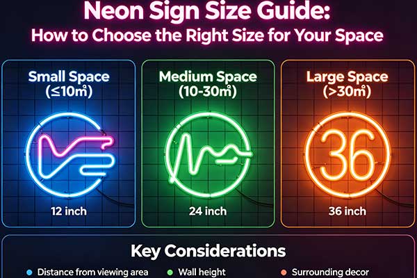 Neon Sign Size Guide: How to Choose the Right Size for Your Space