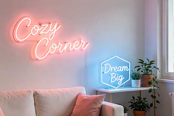 Neon Signs for Small Spaces: Apartment-Friendly Decor Ideas