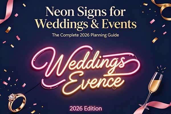 Neon Signs for Weddings & Events: The Complete 2026 Planning Guide