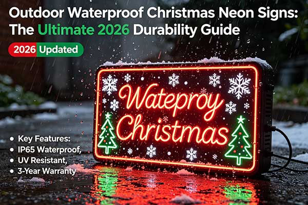 Outdoor Waterproof Christmas Neon Signs: The Ultimate 2026 Durability Guide