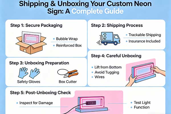 Shipping & Unboxing Your Custom Neon Sign: A Complete Guide