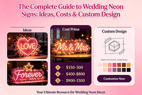 Wedding Neon Signs: Ideas, Costs & Custom Design