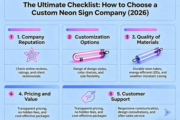 How to Choose a Custom Neon Sign Company (2026)