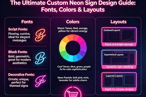 The Ultimate Custom Neon Sign Design Guide: Fonts, Colors & Layouts