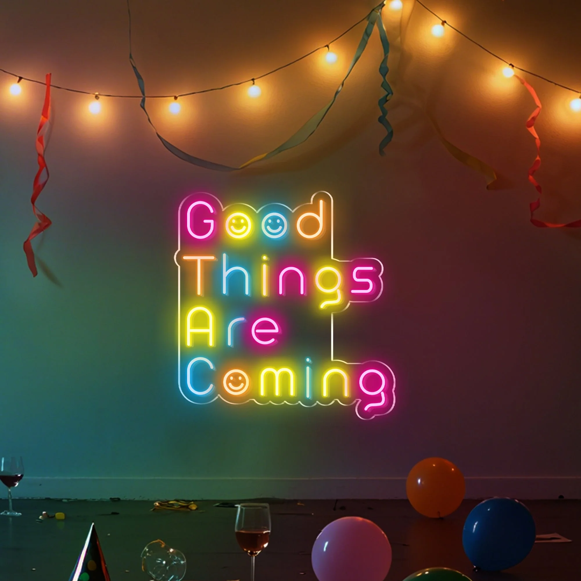 Good Things Are Coming Neon Sign 3