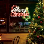 Merry Christmas Neon Sign – Festive Holiday Wall 3