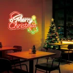 Merry Christmas Neon Sign – Festive Holiday Wall 4