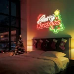 Merry Christmas Neon Sign – Festive Holiday Wall 5