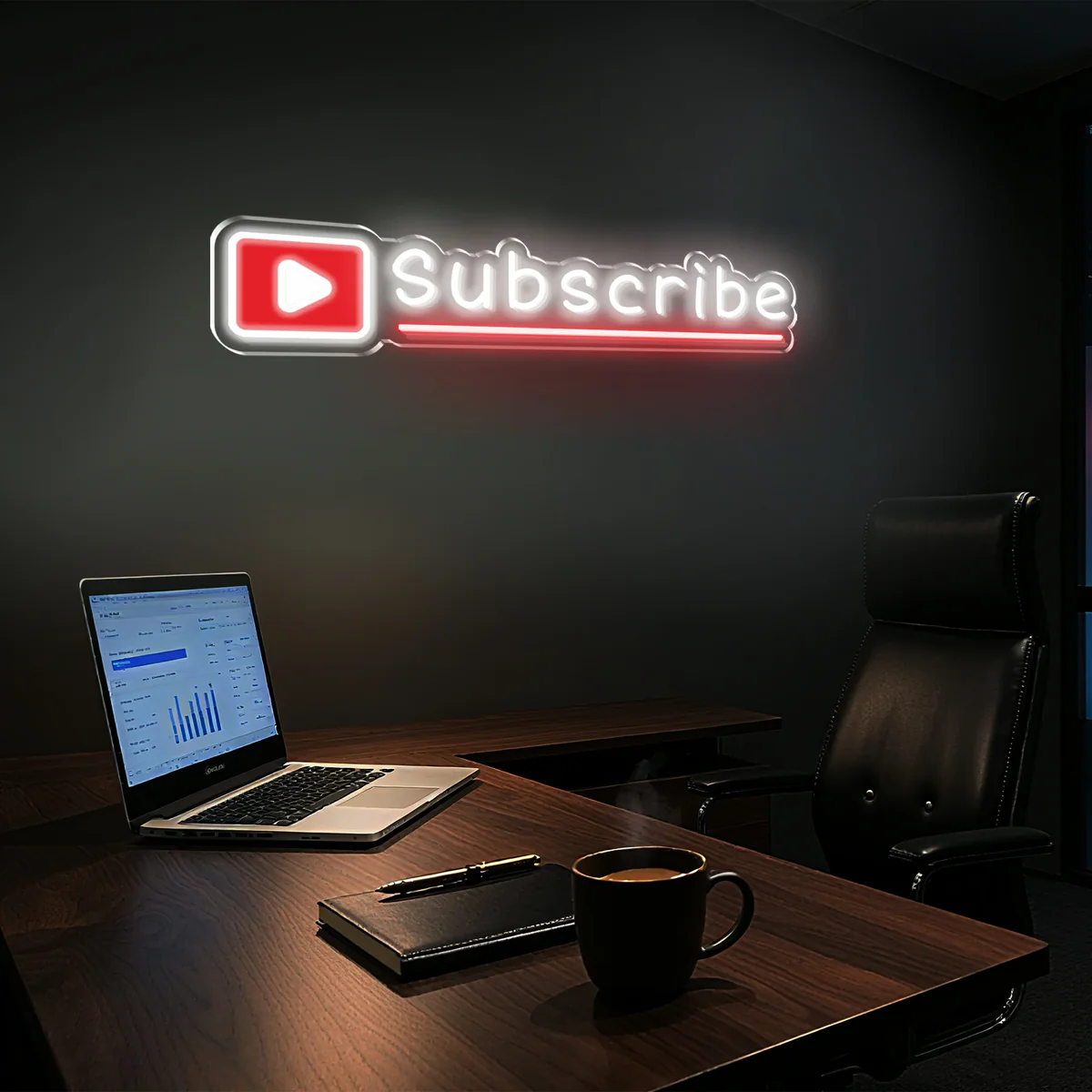 Subscribe Neon Sign – For YouTubers, Streamers & Creators 4