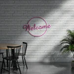 Welcome Neon Sign – For Home Business Entryway & Front Door 3