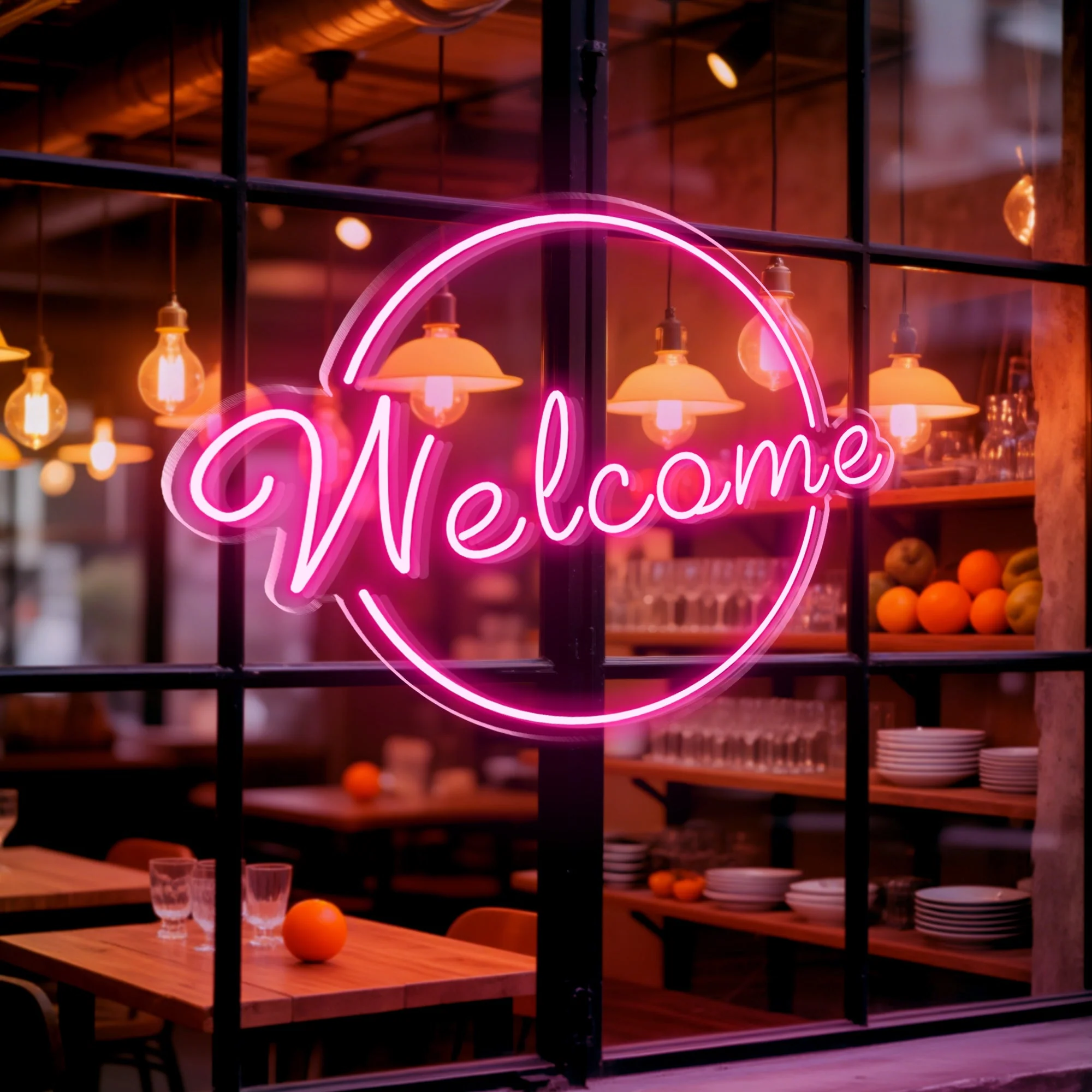 Welcome Neon Sign – For Home Business Entryway & Front Door 4