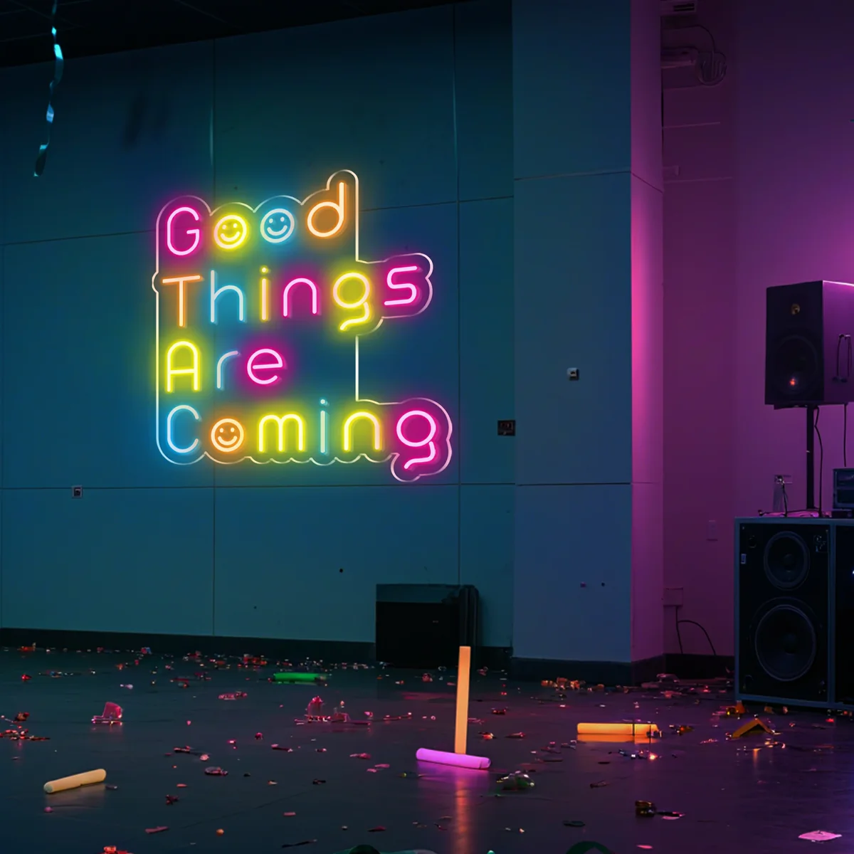 Good Things Are Coming Neon Sign 4