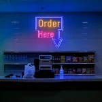 Light the Way to Your Door – “Order Here” Neon Sign 3