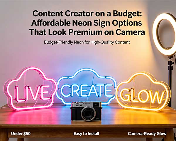 Affordable Neon Signs for Creators on a Budget