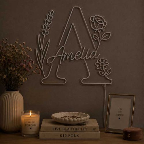 “Amelia” Just Because Neon Sign