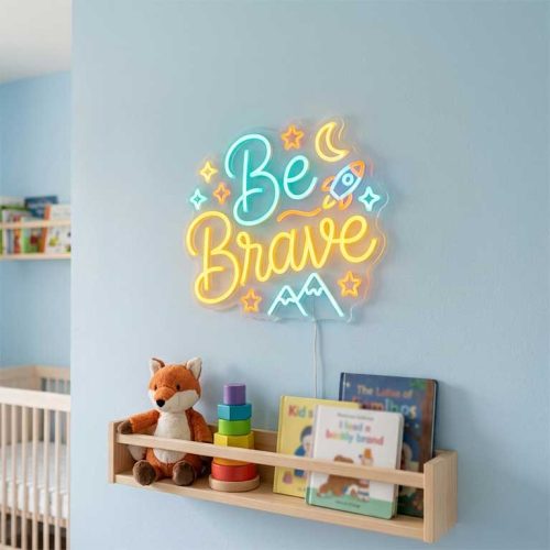 Be Brave – Kids’ Bedroom Affirmation Wall