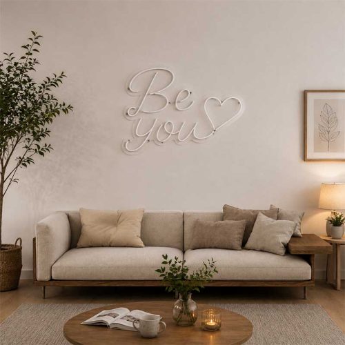 Be You Neon Sign – Illuminate Your Bedroom & Personal Space