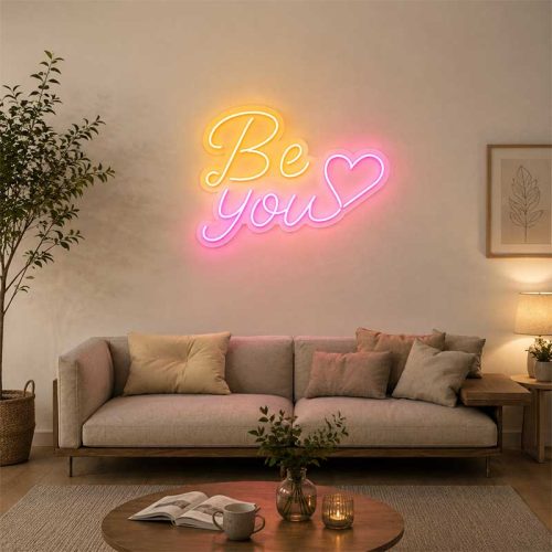 Be You Neon Sign – Illuminate Your Bedroom & Personal Space