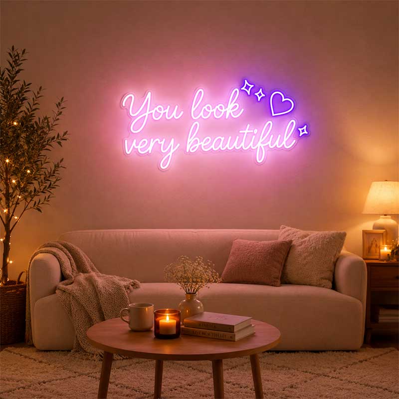 Radiant Glow Beauty Neon Sign