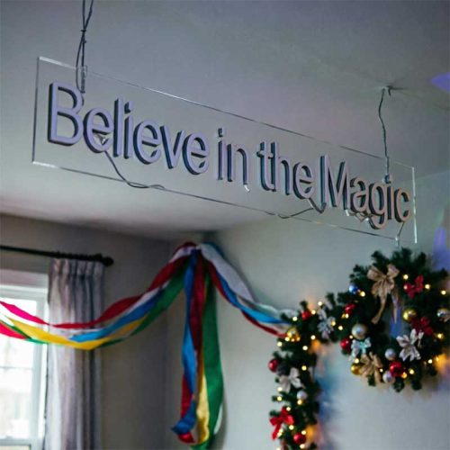 Believe in the Magic – Christmas Kids’ Room Neon Sign