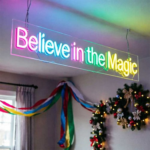 Believe in the Magic – Christmas Kids’ Room Neon Sign