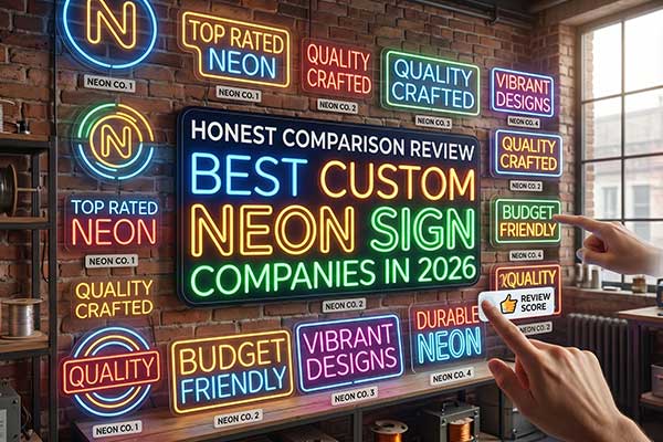 Best Custom Neon Sign Companies in 2026: Honest Comparison Review
