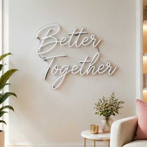 Better Together Neon Sign – LED Collaborative Office Light