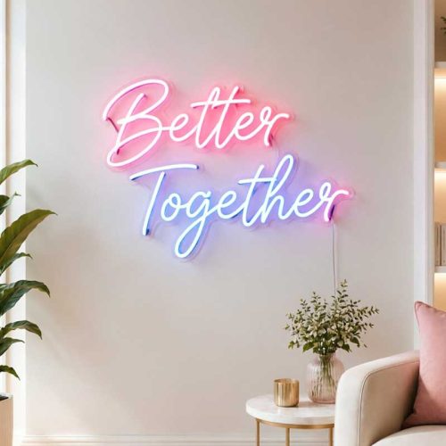 Better Together Neon Sign – LED Collaborative Office Light