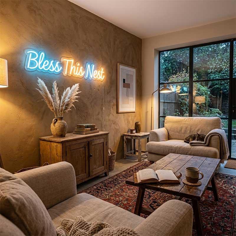 Bless This Nest – Custom LED Neon Sign 3