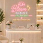 Bloom Beauty Neon Sign – Elegant Floral Touch
