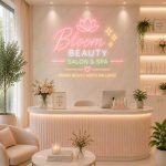 Bloom Beauty Neon Sign – Elegant Floral Touch 3