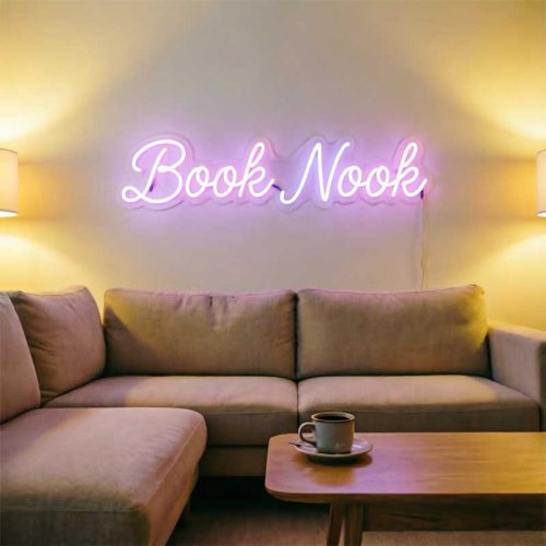 Book Nook – Custom LED Neon Sign