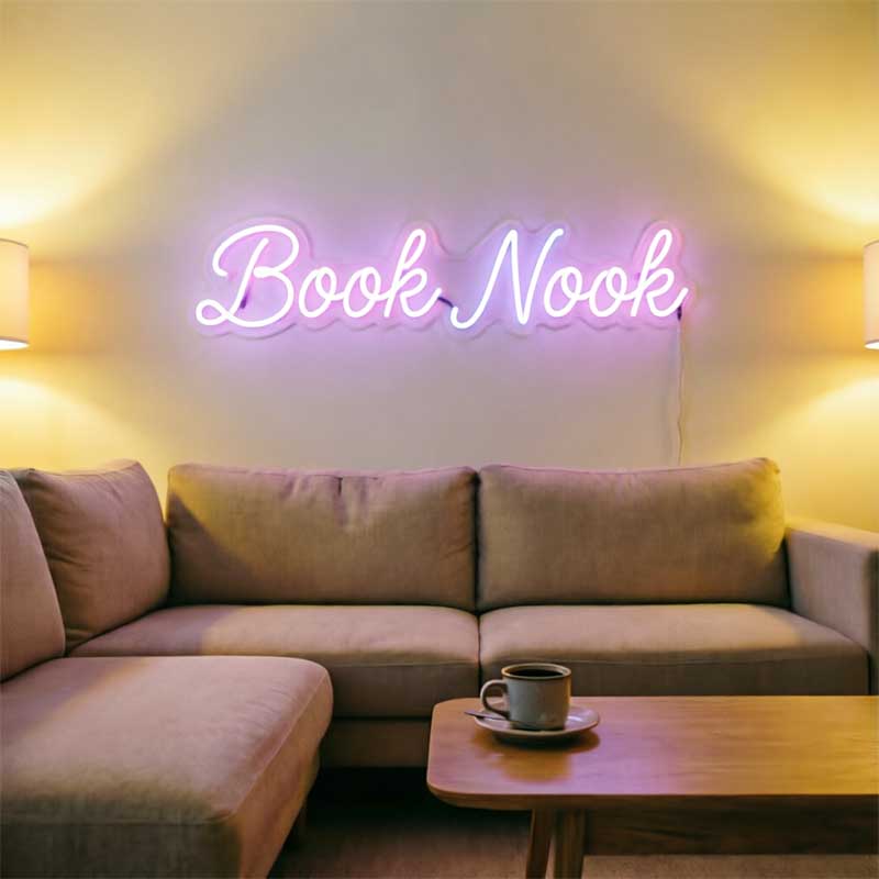 Book Nook – Custom LED Neon Sign