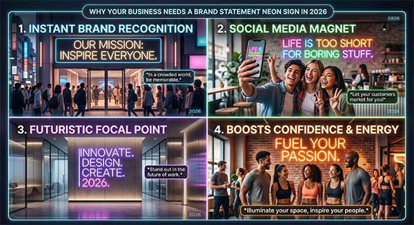 Why Your Business Needs a Brand Statement Neon Sign in 2026