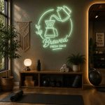 Brewed Fresh Daily Coffee Neon Sign 3