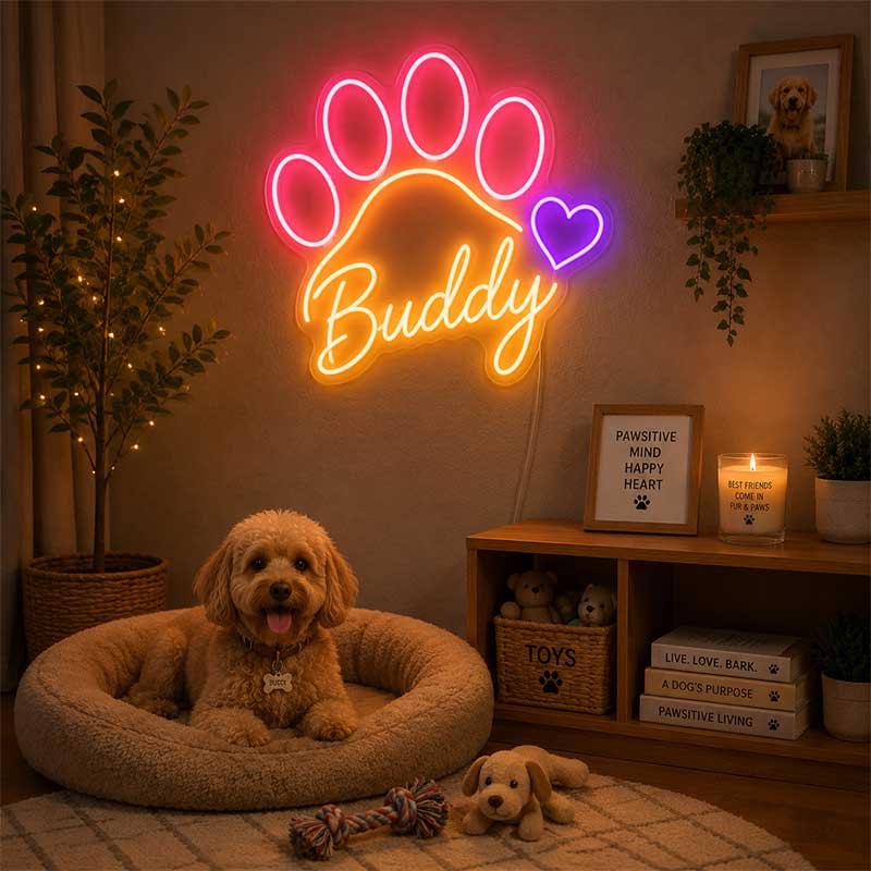 “Buddy” Neon Sign 3
