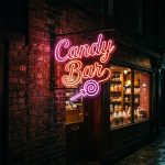 Candy Bar Neon Sign – Wedding & Party Dessert Table Light