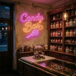Candy Bar Neon Sign – Wedding & Party Dessert Table Light 3