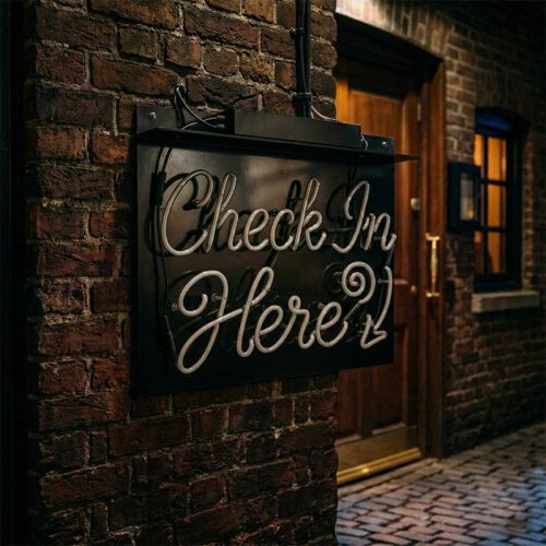 Check In Here – LED Registration Light for Events & Conferences