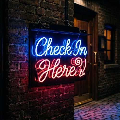 Check In Here – LED Registration Light for Events & Conferences