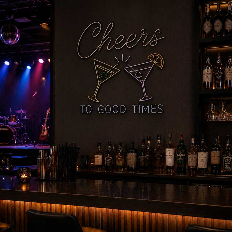 Cheers to Good Times Neon Sign – Bring the Bar Vibe Home 2